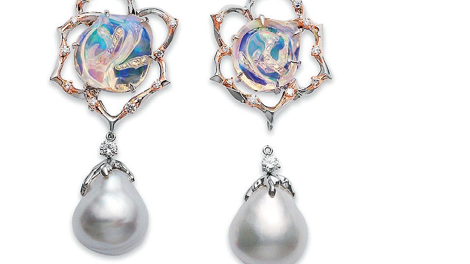 Mikimoto, серьги high jewellery, 2013