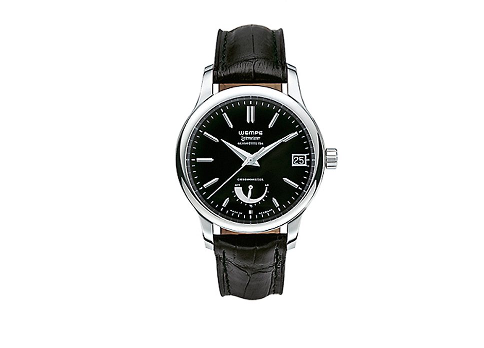 Wempe Zeitmeister Grosse Automatic Gangreserve: хронометр с корпусом из стали диаметром 45 мм, датой и запасом хода 46 часов