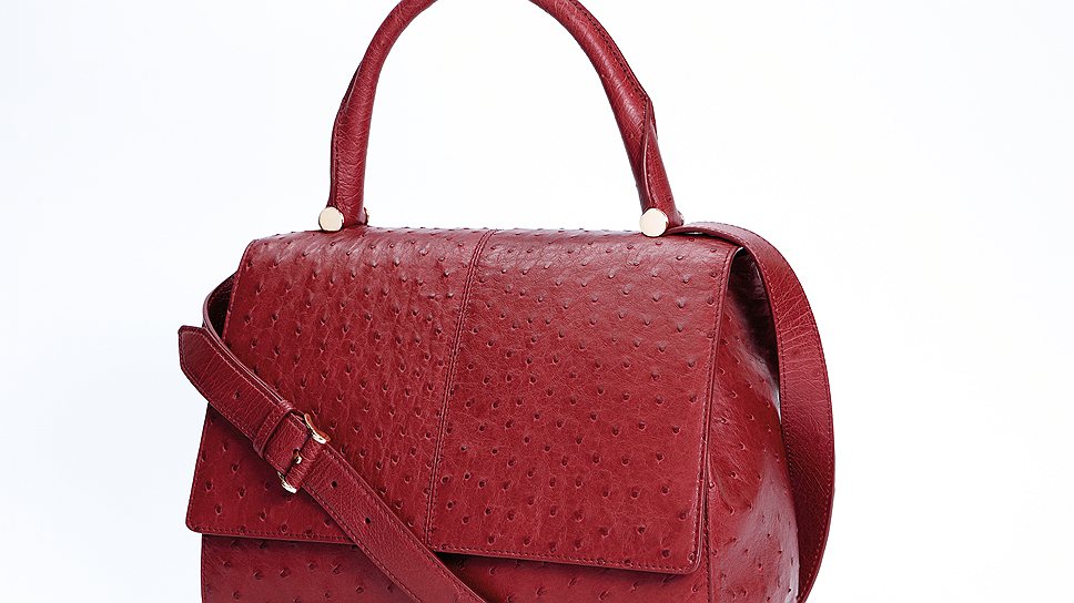 MaxMara JBag из кожи страуса