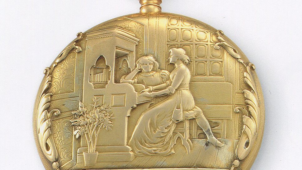 Vacheron Constantin, карманные часы с гравировкой на музыкальную тему, 1910