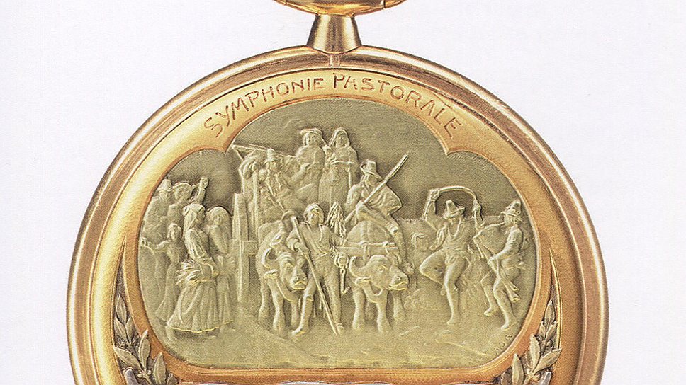 Zenith, карманные часы с гравировкой на музыкальную тему, 1929