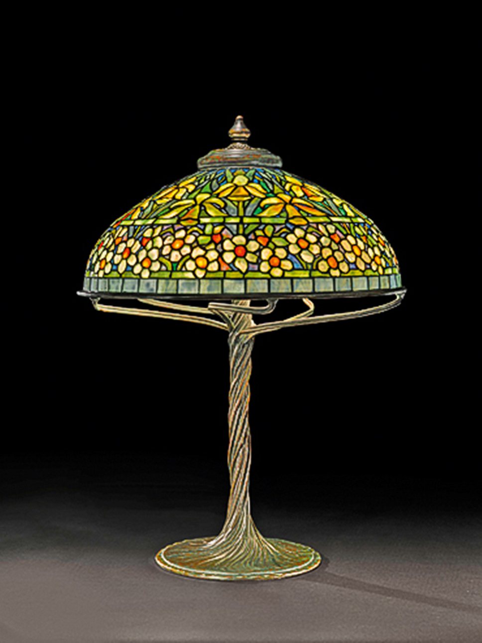 Лампа "Нарциссы", Tiffany Studios, около 1905 года. Sotheby's, эстимейт $100-150 тыс.