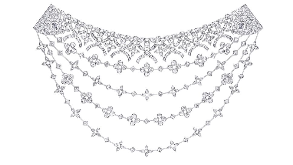 Louis Vuitton, брошь-заколка Dentelle de Monogram 
