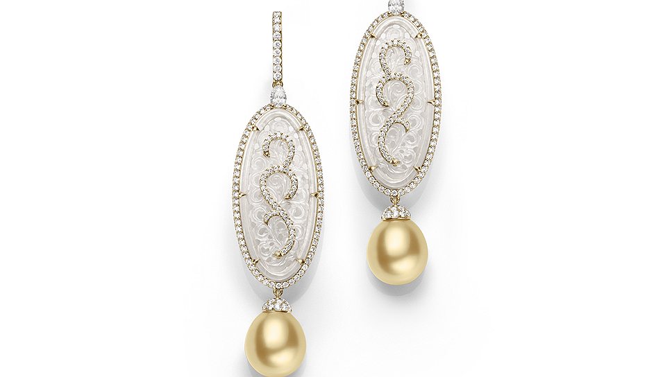 Mikimoto, серьги Silhoette