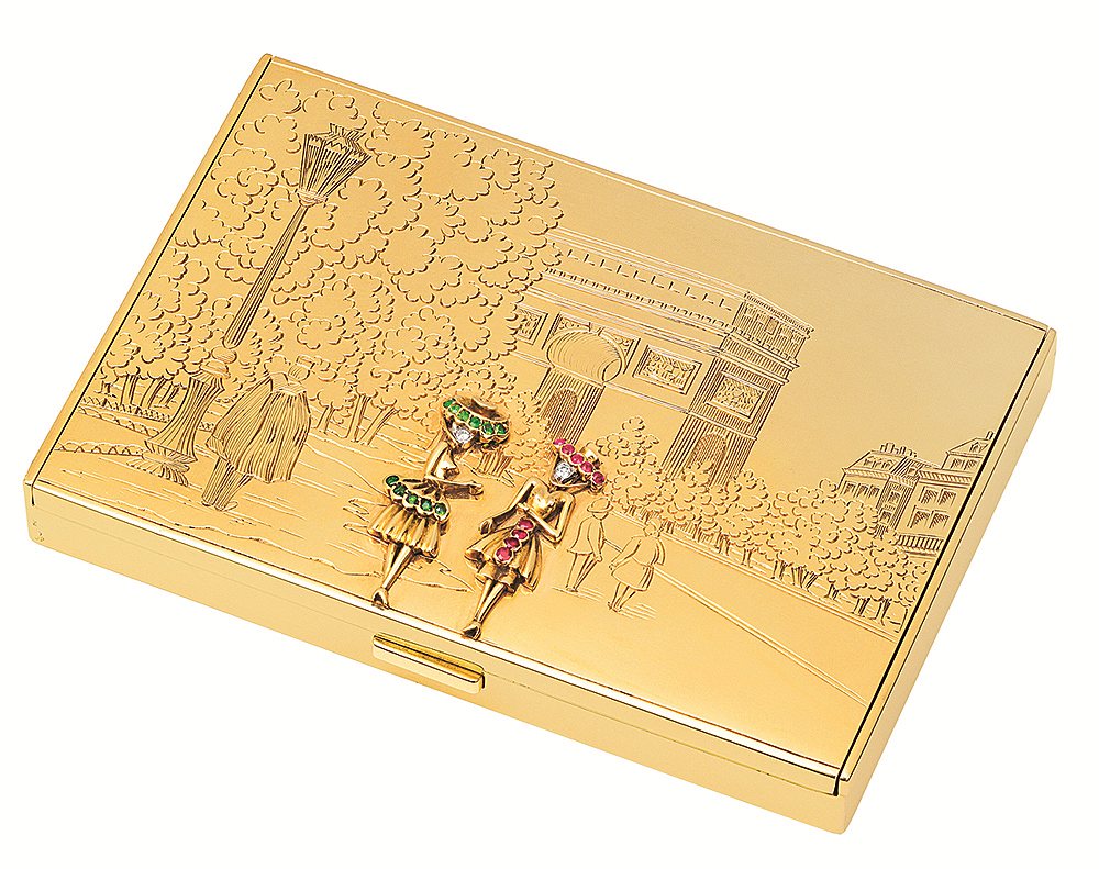 Van Cleef & Arpels, футляр для сигарет, 1945 год