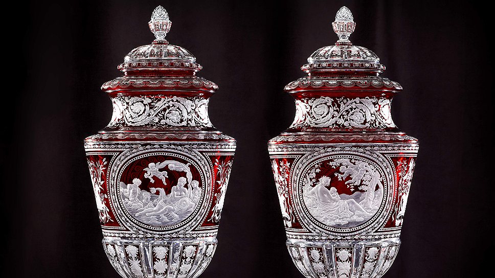 Ваза Simon, представленная на Всемирной выставке в Париже в 1867 году, архивы Baccarat