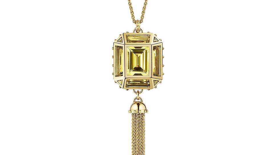 Колье из золота с лимонным кварцем, Louis Vuitton, Emprise, 2014  