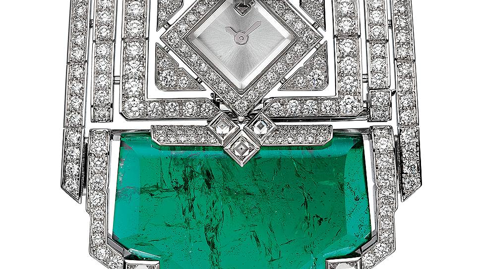 Cartier, часы L'Heure Envortye de Cartier High Jewellery Secret Watch, золото, бриллианты, изумруд, Cartier