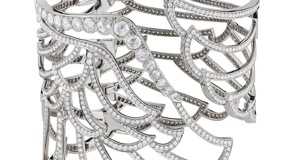 Garrard, браслет Wings, золото, бриллианты, Soho Jewelry