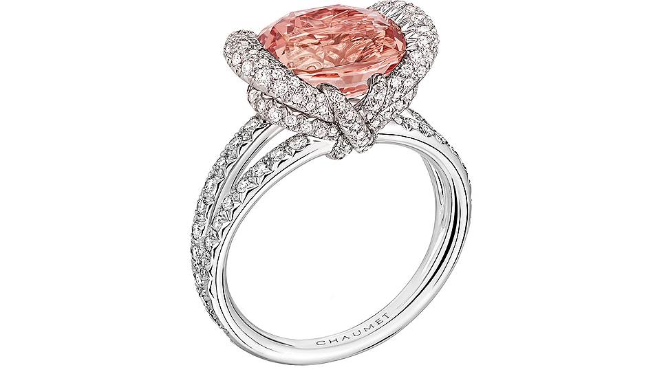 Chaumet, кольцо Liens Haute Joaillerie, золото, бриллианты, сапфир, Chaumet