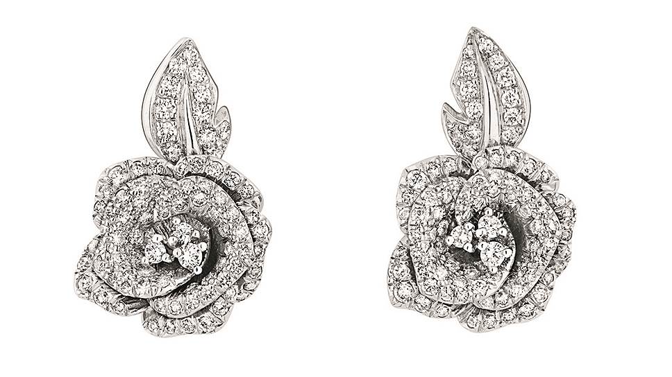 Серьги Rose Dior Bagatelle, золото, бриллианты