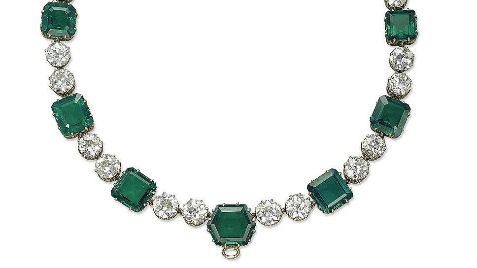 Cartier, колье, 1937 год, золото, изумруды, бриллианты, продано на Christie's в ноябре 2013 года за $9 934 388
