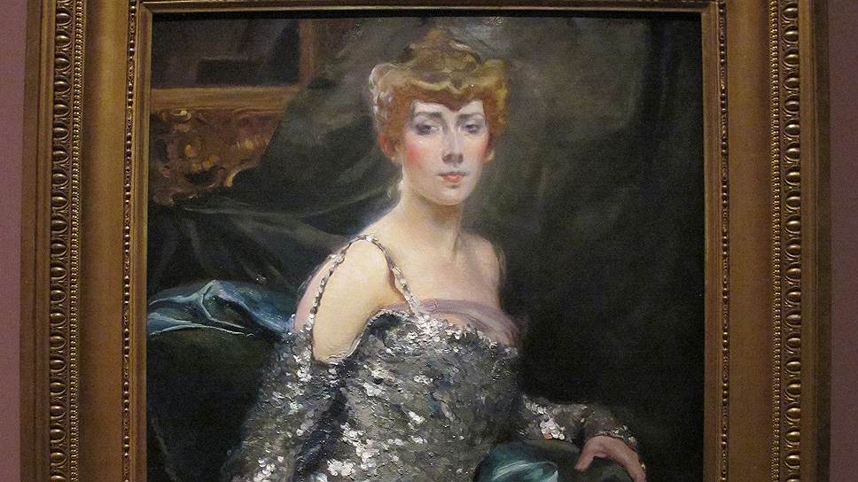 Поль Альбер Бенар (1849-1934). Портрет графини Пилле-Вилл, знаменитой тусовщицы, прозванной "пантерой", 1900-е
