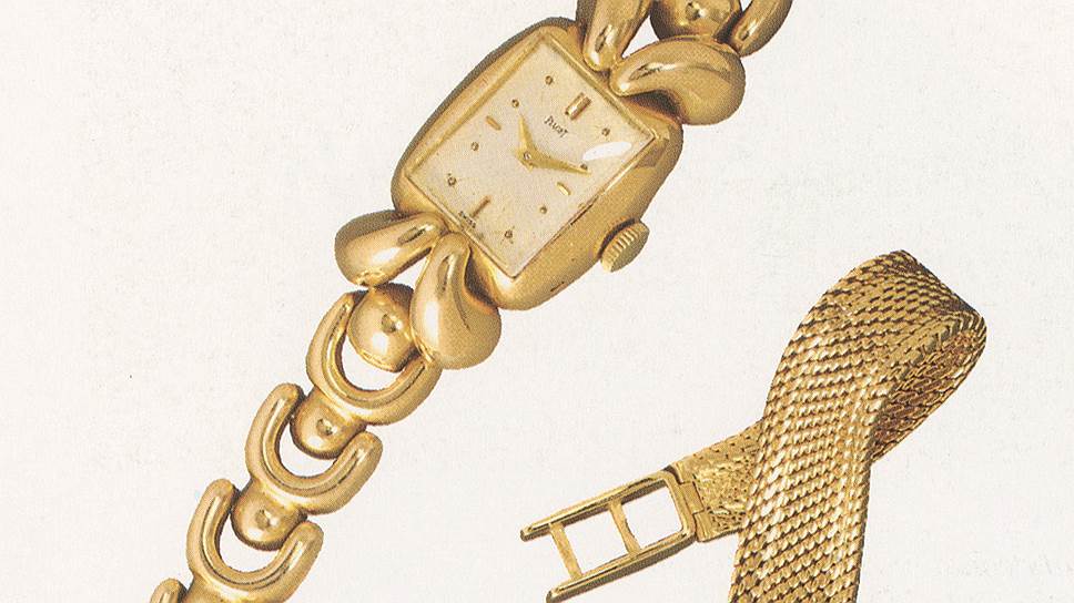 Piaget, золотые часы 1947 (слева) и 1957 годов