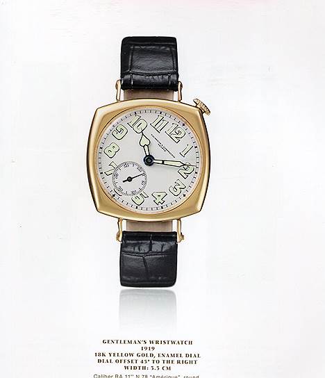 Легендарные "американские" часы Vacheron Constantin, сделанные в 1921 году. Символ военного ар-деко  