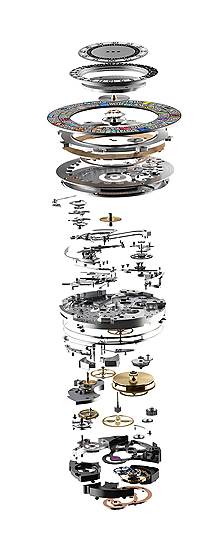 Механизм часов Minute Repeater Escale Worldtime