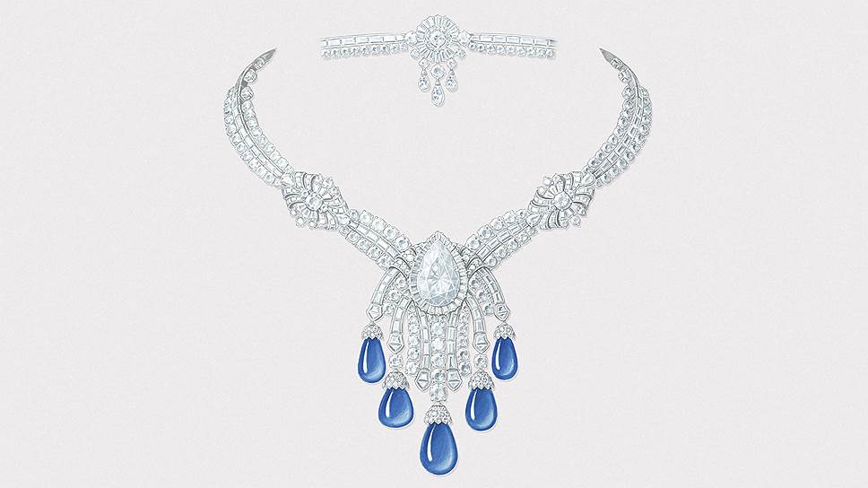 Эскиз колье Bleu Absolute