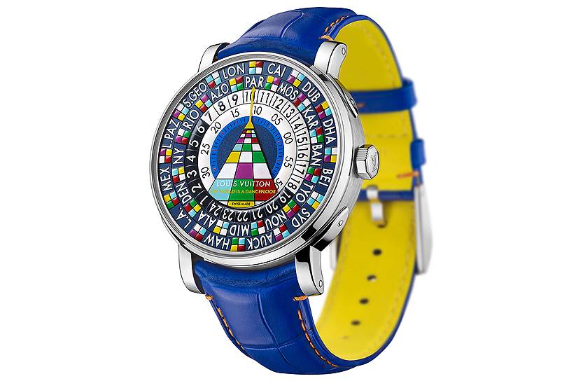 Louis Vuitton. Escale Worldtime Only Watch 2015 "The world is a dancefloor". Эстимейт — 60-70 тыс. франков. Продажа — 130 тыс. франков