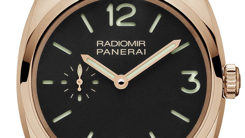 Panerai Radiomir 1940 3 Days представлены в корпусе диаметром 42 мм из красного золота или стали