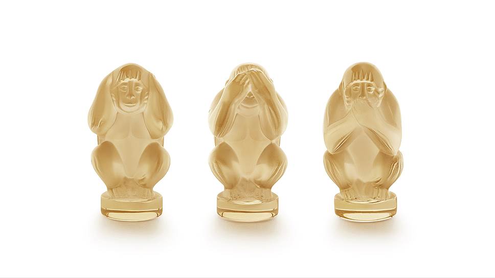 Lalique, набор из трех фигурок La Sagesse