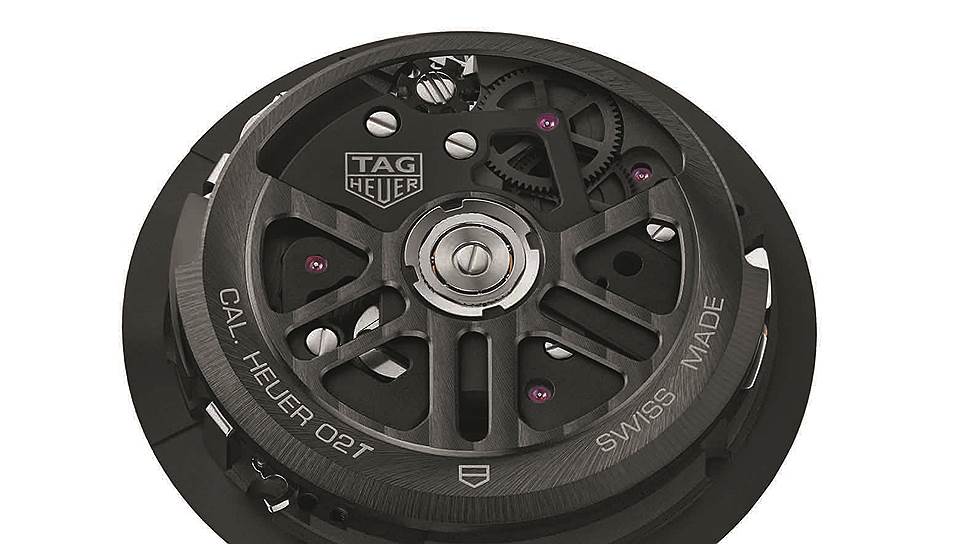 В качестве "начинки" в TAG Heuer использовали мануфактурный механизм хронографа CH-80