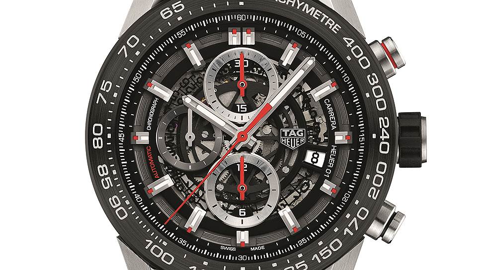 TAG Heuer Carrera Calibre Heuer 01 — на металлическом браслете и на каучуковом ремне  