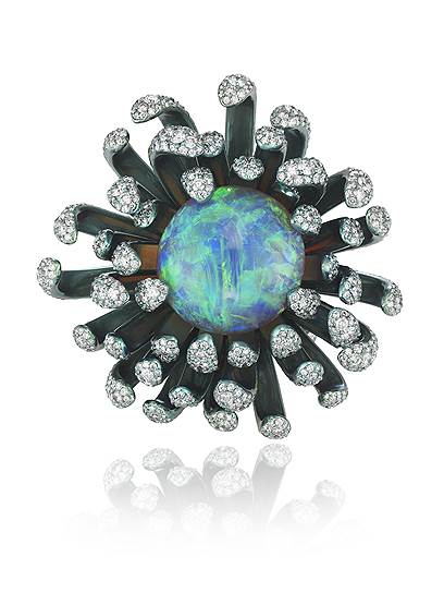 Chopard, кольцо Fleurs d'Opales