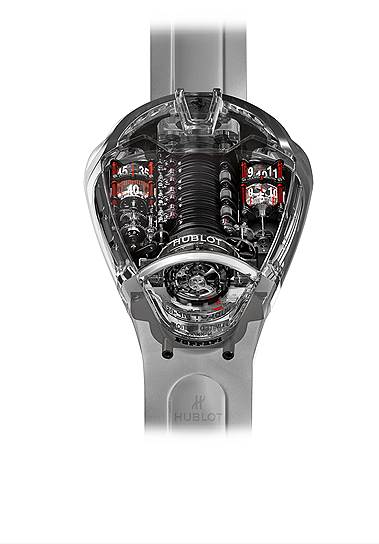 Hublot MP-05 LaFerrari Sapphire с прозрачным корпусом и футуристическим механизмом — одна из самых удивительных моделей в линейке швейцарской марки 