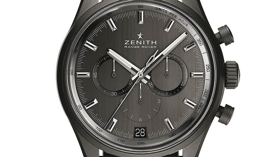 Zenith El Primero Range Rover Special Edition снабжен последним и самым совершенным вариантом калибра El Primero 400B с 50-часовым запасом хода. Часы имеют корпус из черного керамоалюминия. На циферблате — сразу два логотипа: Zenith и Range Rover. На роторе автоподзавода повторены эмблемы обеих марок. Возможны два варианта ремешков