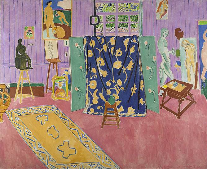 Анри Матисс. "Мастерская художника (Розовая мастерская)". Холст, масло, 1911