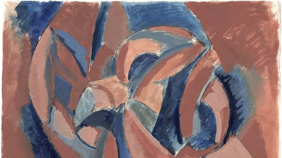 Пабло Пикассо. Этюд к картине "Три женщины". Бумага, гуашь, акварель, 1907-1908