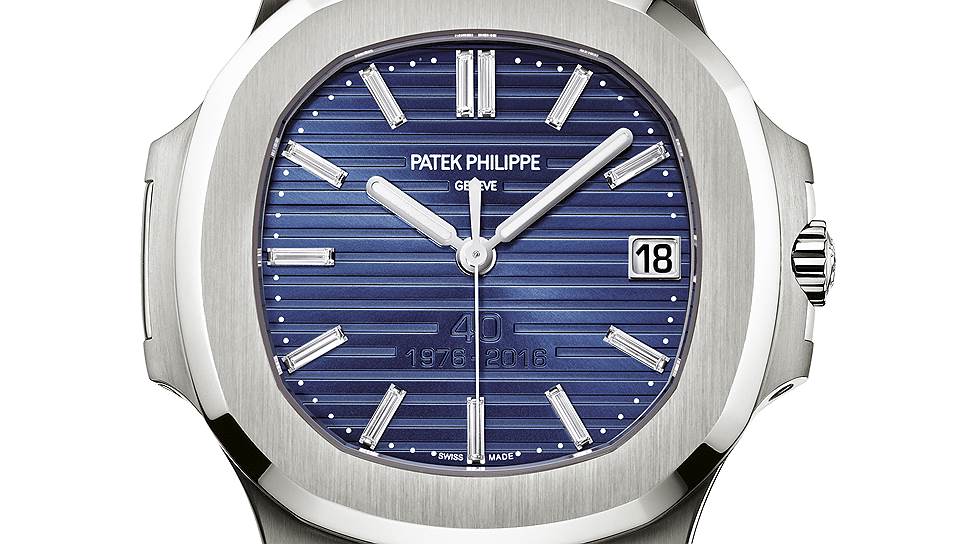 Юбилейная модель Nautilus Ref. 5711/1P 40th Anniversary, платина, бриллианты, лимитированная серия — 700 экземпляров