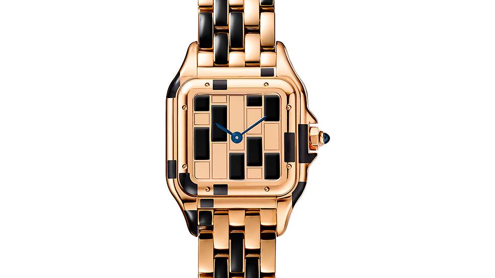 Cartier. Panthere de Cartier. Розовое золото и черный лак 