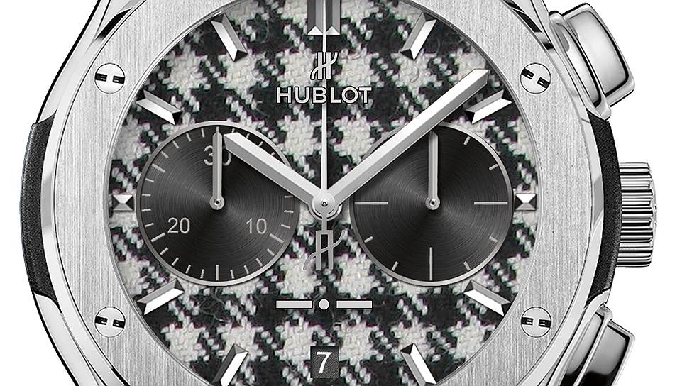 Hublot Classic Fusion Chronograph Italia Independent Pied De Poule Titanium