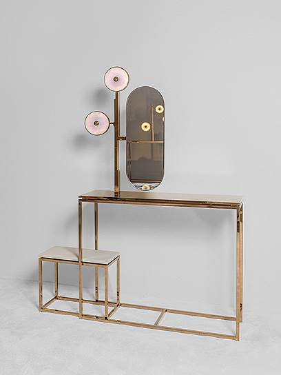 Консоль JinShi Pink Jade Console #3, Studio MVW, лимитированная серия, Galerie BSL