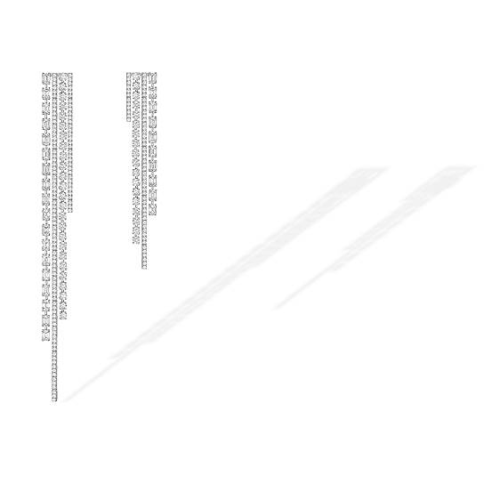 Серьги Flappers, коллекция High Jewelry Paris est une fete, белое золото, бриллианты