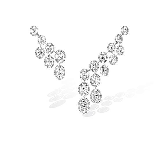 Серьги Swinging Paris, коллекция High Jewelry Paris est une fete, белое золото, бриллианты