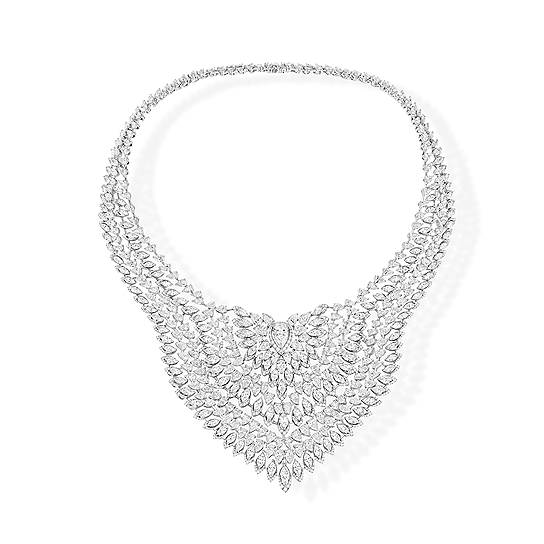 Колье Mata Hari, коллекция High Jewelry Paris est une fete, белое золото, бриллианты
