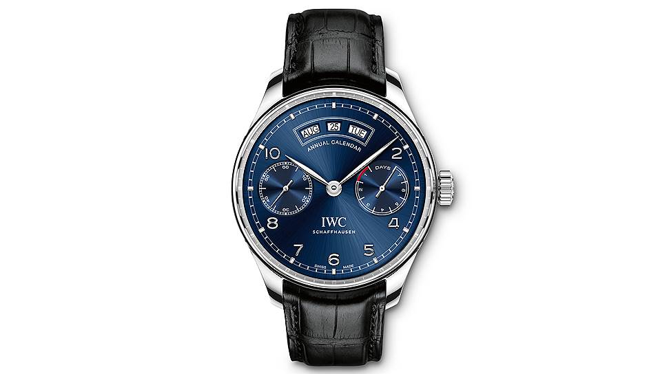 Часы Big Pilot's Watch Annual Calendar, IWC, сталь, механизм с автоматическим заводом