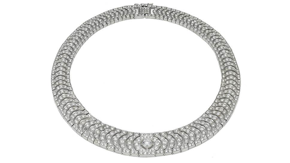 Колье, платина, бриллианты, 1960 год