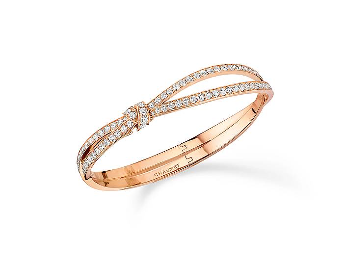 Chaumet, браслет Liens Seduction, розовое золото, бриллианты