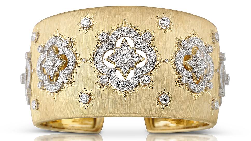 Buccellati, браслет, желтое золото, бриллианты