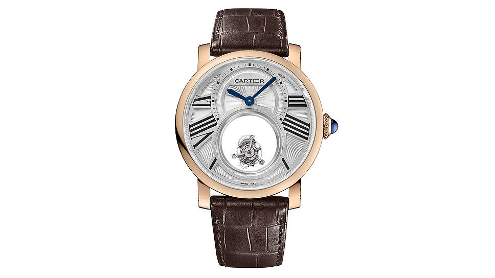 Cartier Rotonde de Cartier, двойной "загадочный" турбийон в корпусе из розового золота — одно из красивейших Grand Complication французской марки