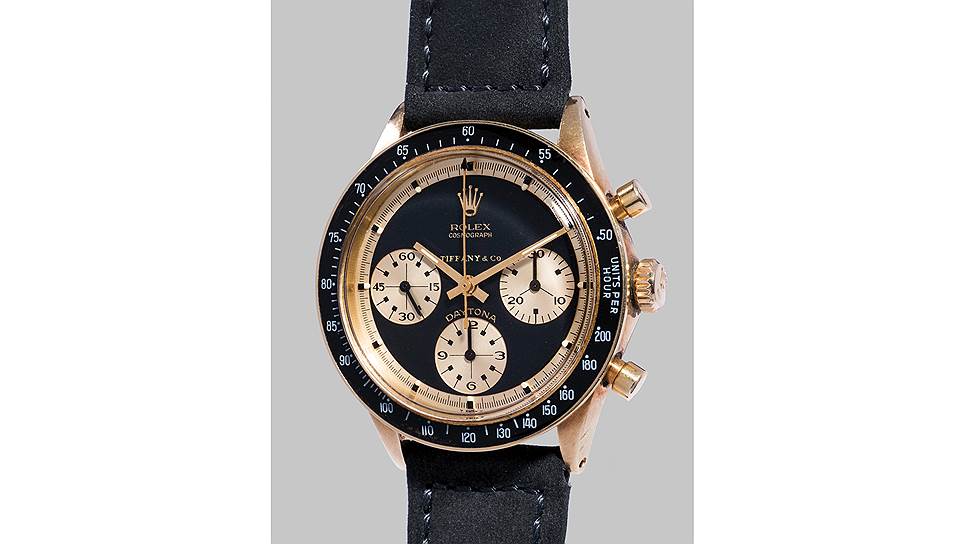 Rolex Cosmograph Daytona "John Player Special Paul Newman" Ref. 6241 1969 года, предназначенные для Tiffany & Co., были оценены в 400-800 тыс. швейцарских франков, а проданы за 730 тыс.