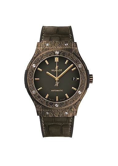 Classic Fusion Fuente Limited Edition, бронза, 45 мм, мануфактурный механизм HUB 1112 с автоподзаводом, Hublot
