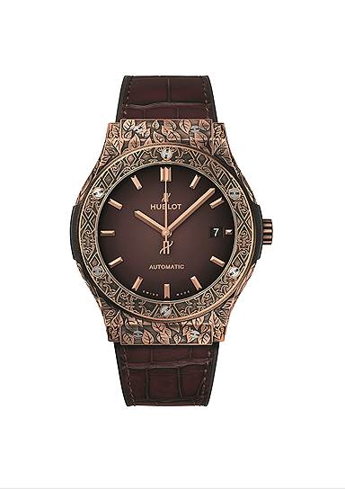 Classic Fusion Fuente Limited Edition, золото King Gold, 45 мм, мануфактурный механизм HUB 1112 с автоподзаводом, Hublot