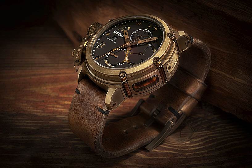 Chimera 46 Bronzo Sapphire BK Dial, бронза, 46 мм, автоматический калибр, U-Boat