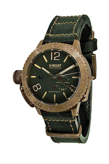 Doppio Tempo Auto Bronzo, бронза, 45 мм, автоматический калибр, U-Boat