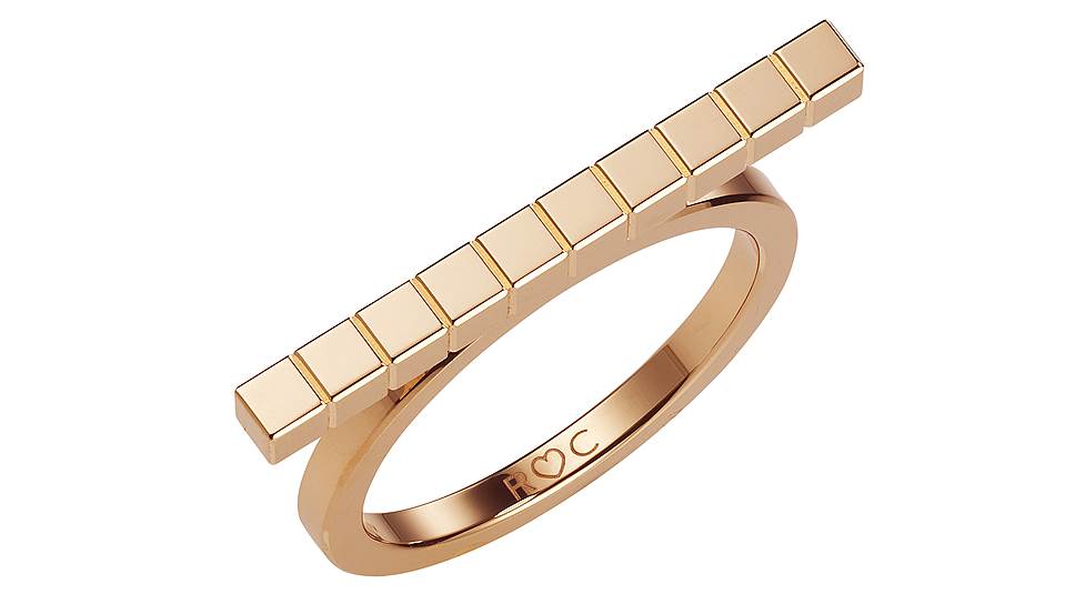 Кольцо Rihanna Loves Chopard, розовое золото  