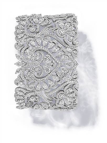 Браслет Rihanna Loves Chopard High Jewellery, белое золото, бриллианты  